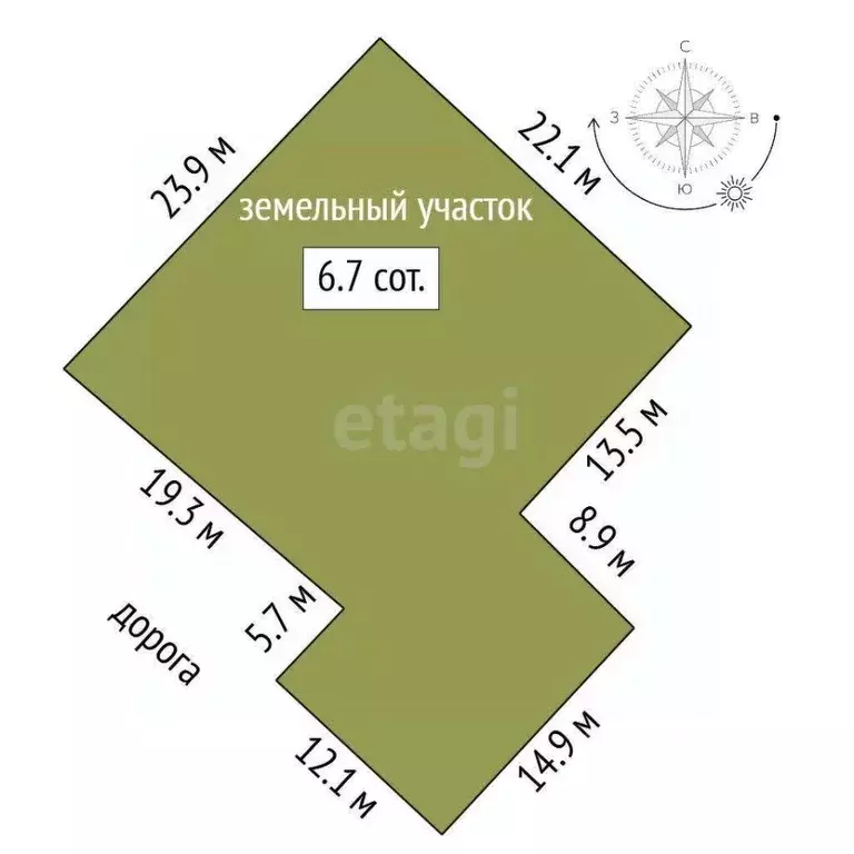 Участок в Марий Эл, Йошкар-Ола ул. Чапаева, 15 (15.0 сот.) - Фото 1