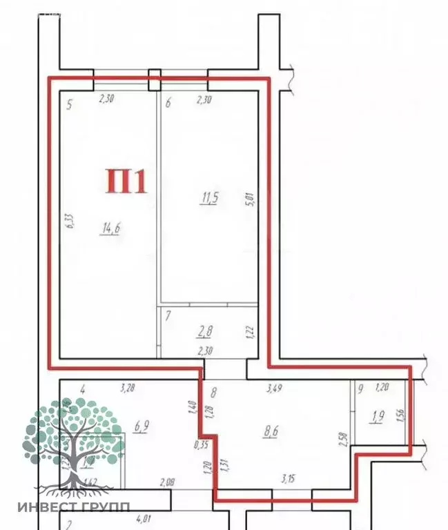 Помещение свободного назначения (40 м) - Фото 1