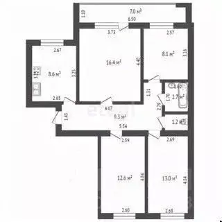 4-к кв. Башкортостан, Стерлитамак просп. Октября, 77 (75.1 м) - Фото 2