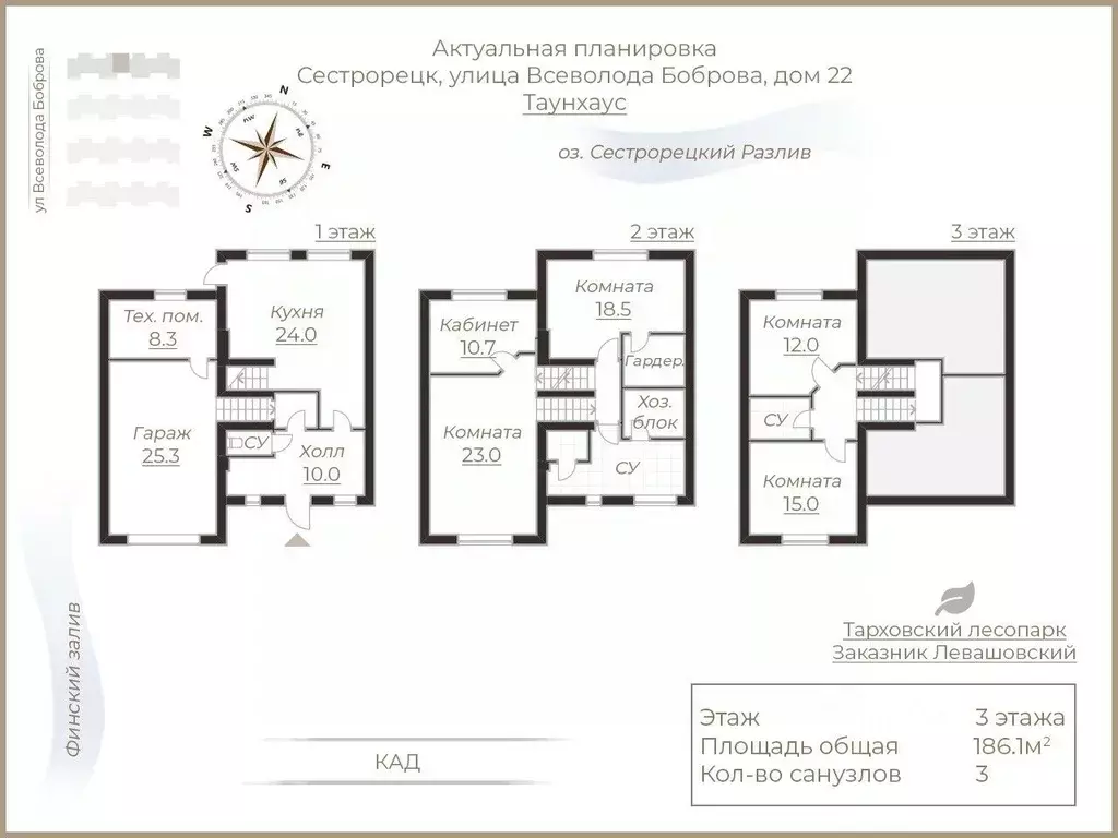 Таунхаус в Санкт-Петербург, Санкт-Петербург, Сестрорецк ул. Всеволода ... - Фото 1