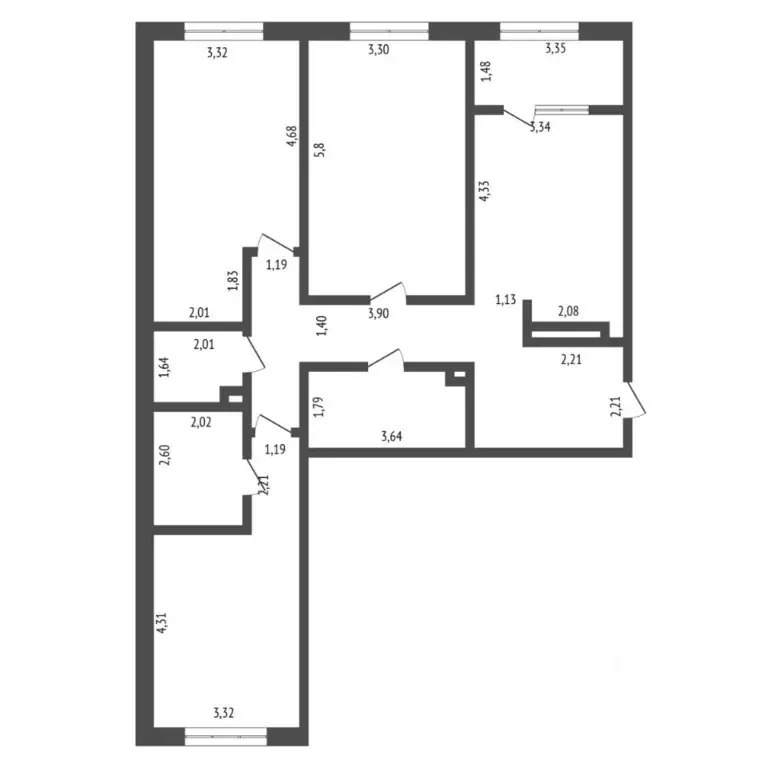 3-к кв. Тюменская область, Тюмень ул. Пожарных и Спасателей, 1к1 ... - Фото 2