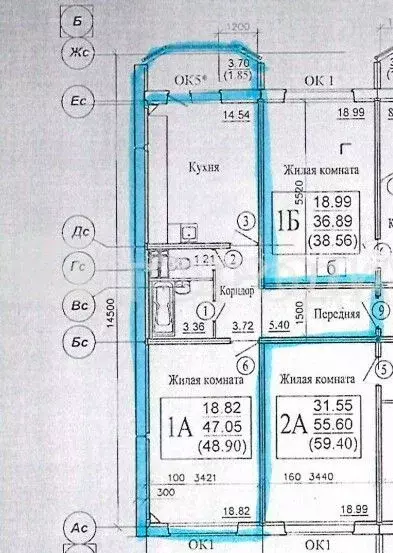 1-к кв. Новосибирская область, Новосибирск Рябиновая ул., 10 (47.05 м) - Фото 1