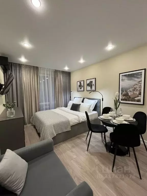 Студия Краснодарский край, Сочи ул. Искры, 88к3 (25.4 м) - Фото 1