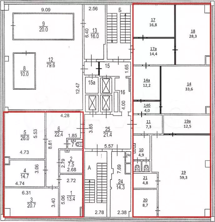 Офис (B+) 351 м в бизнес-центре «Glass House (Гласс Хаус) (Строение 1) ... - Фото 0
