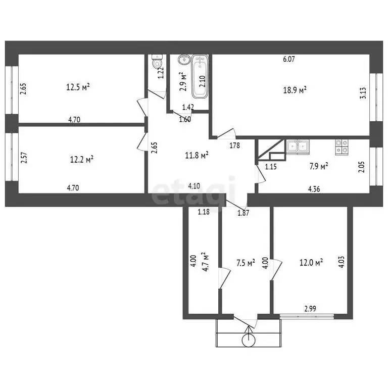 Дом в Пласт, улица Мамина-Сибиряка (98 м) - Фото 2