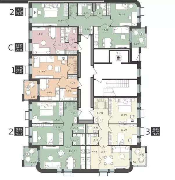1-к кв. Московская область, Химки Клязьма-Старбеево мкр, Мишино кв-л,  ... - Фото 2