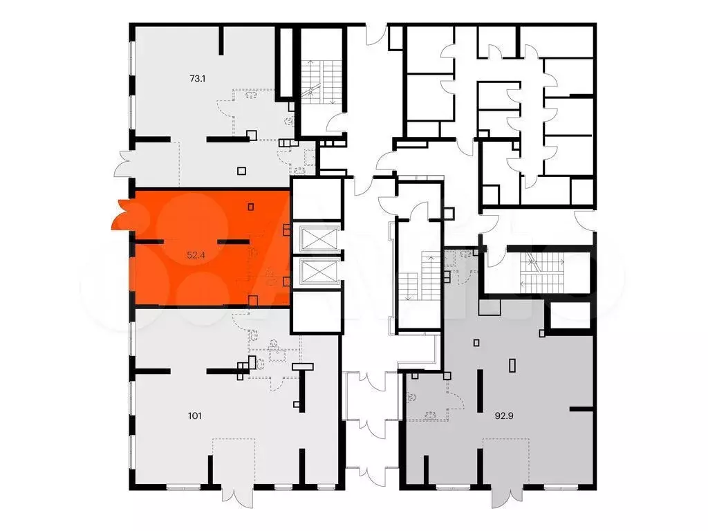 Продам помещение свободного назначения, 52.4 м - Фото 1
