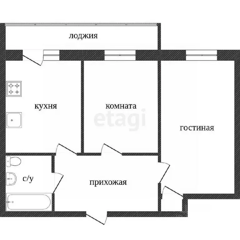 2-к кв. Вологодская область, Вологда Зосимовская ул., 38 (43.0 м) - Фото 1