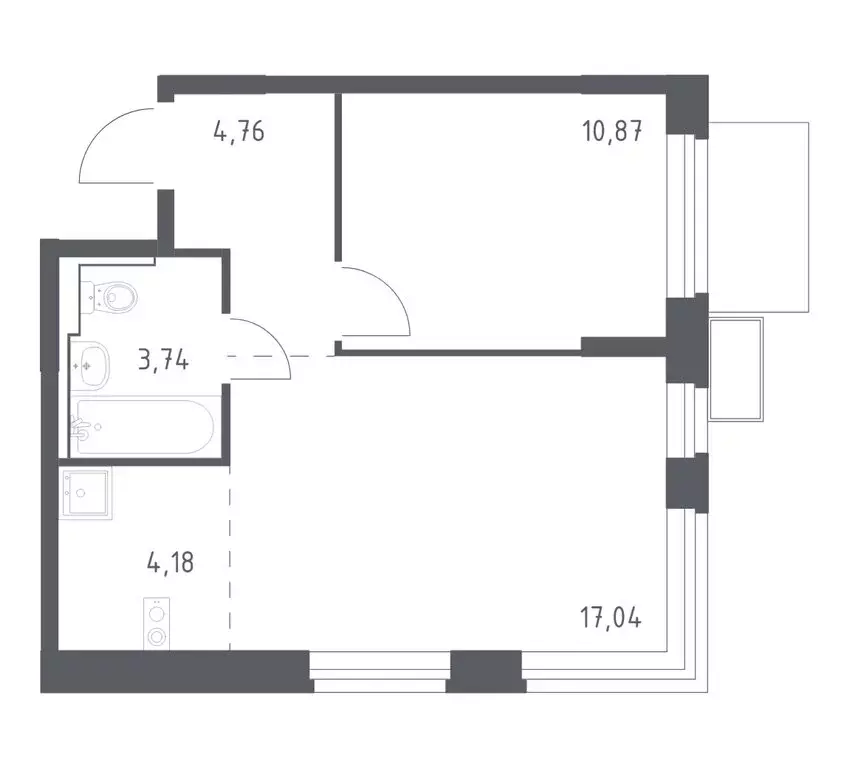 1-комнатная квартира: Ленинский городской округ, ЖК Новое Видное, 15 ... - Фото 1