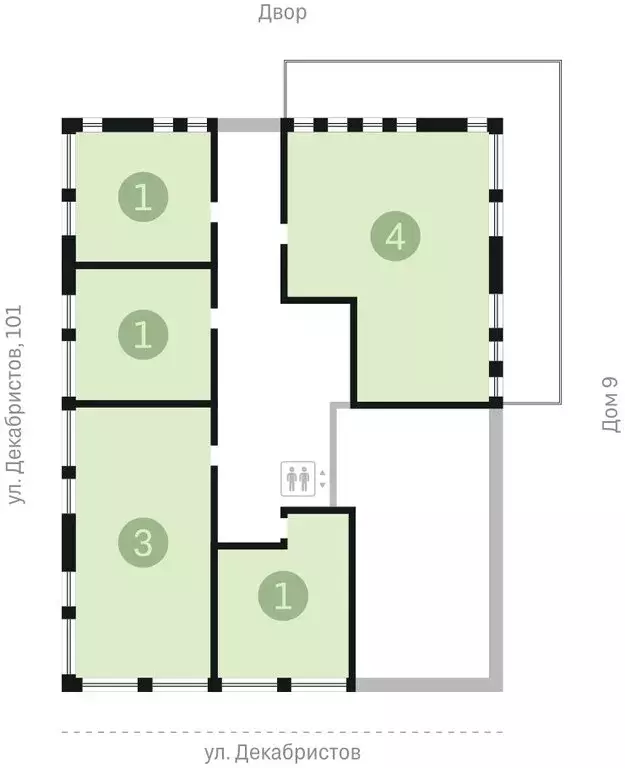 4-комнатная квартира: Новосибирск, улица Декабристов, 107/8 (185.19 м) - Фото 1