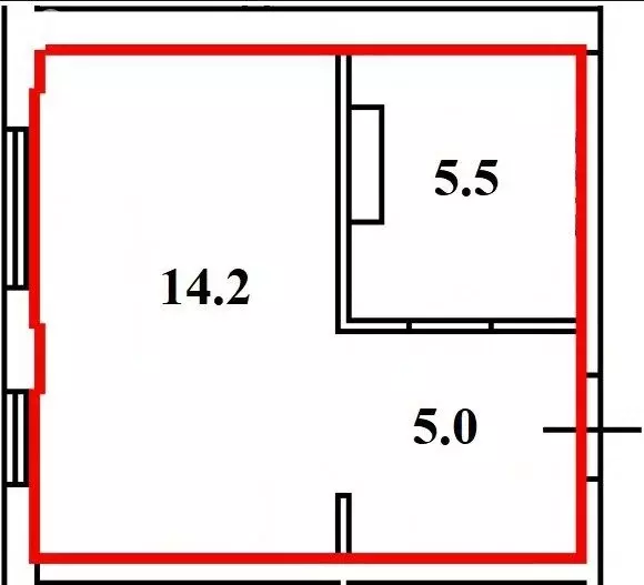 1-комнатная квартира: Тюмень, Ставропольская улица, 95 (25 м) - Фото 0