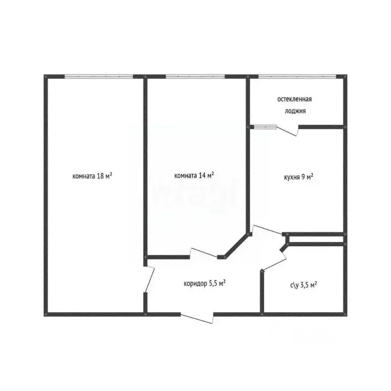 2-к кв. Адыгея, Тахтамукайский район, Старобжегокайское с/пос, Новая ... - Фото 1