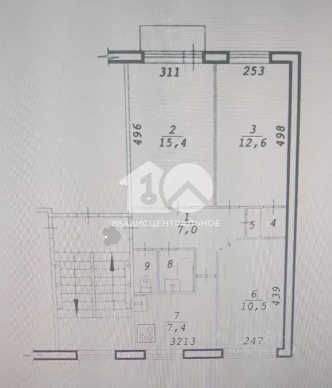 3-к кв. Новосибирская область, Новосибирск Курганская ул., 30 (57.8 м) - Фото 1