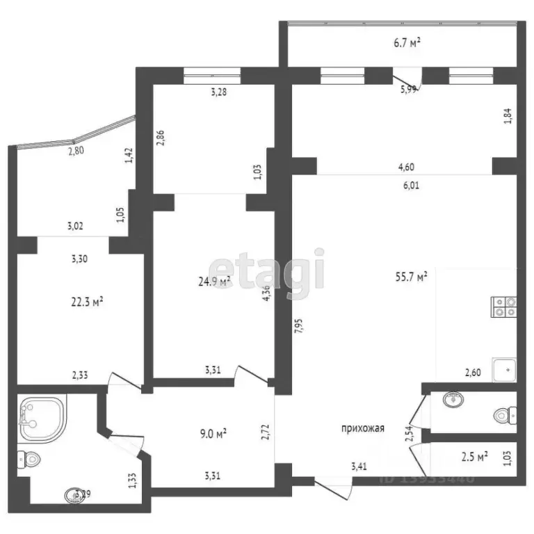 2-к кв. Тюменская область, Тюмень ул. Немцова, 4 (125.2 м) - Фото 1