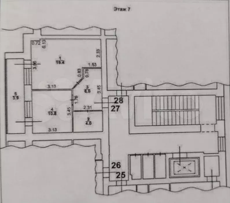 1-к. квартира, 41,1 м, 7/8 эт. - Фото 0