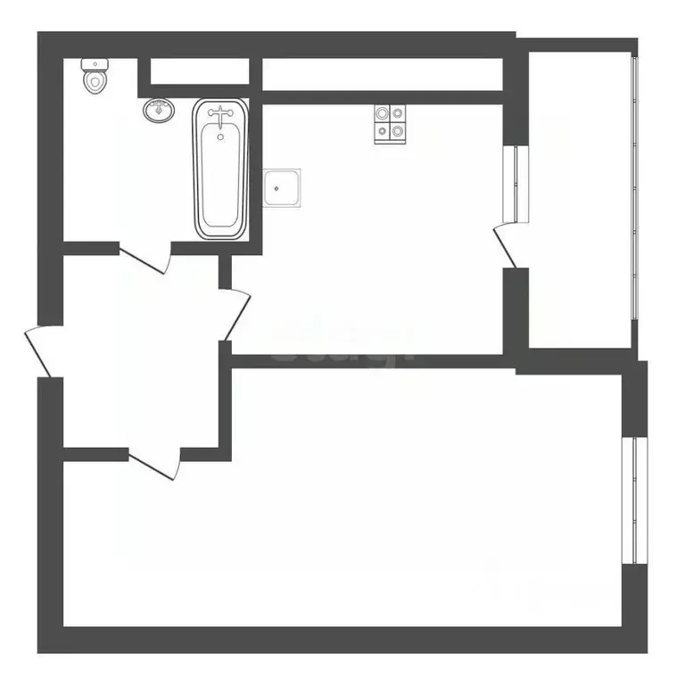 1-к кв. Тульская область, Тула ул. Героя России Зиничева, 7 (30.8 м) - Фото 2