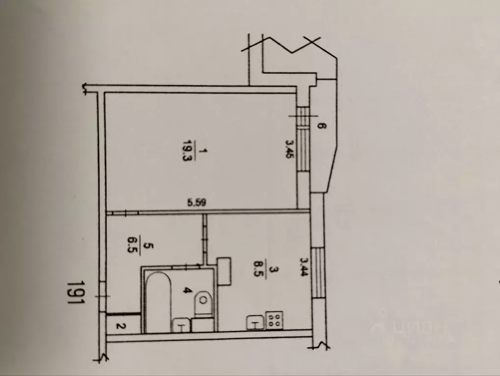 1-к кв. Московская область, Химки Молодежная ул., 2 (38.5 м) - Фото 2