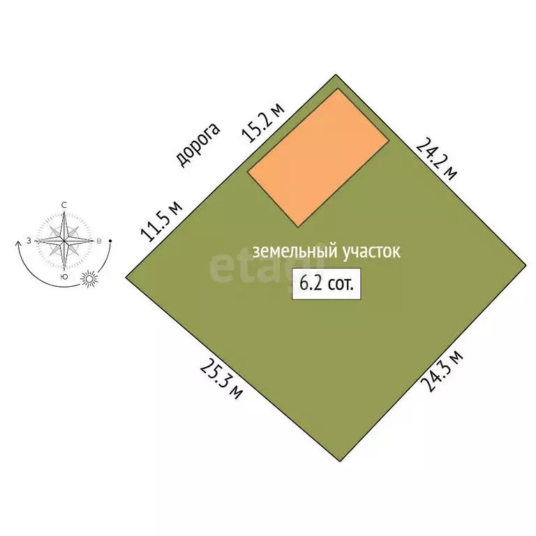 Дом в Ялуторовск, улица Щорса (67 м) - Фото 1