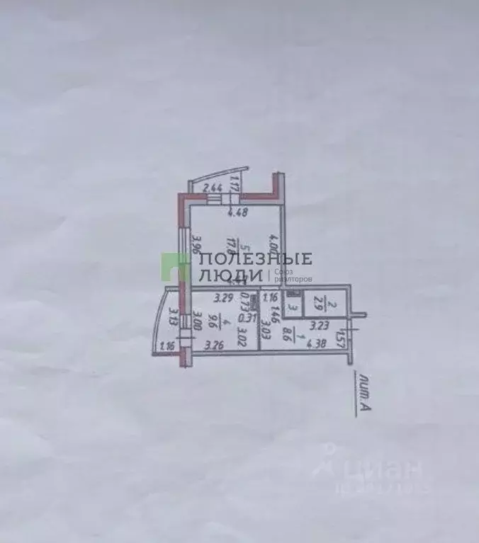 1-к кв. Орловская область, Орел Артельный пер., 6А (39.9 м) - Фото 2