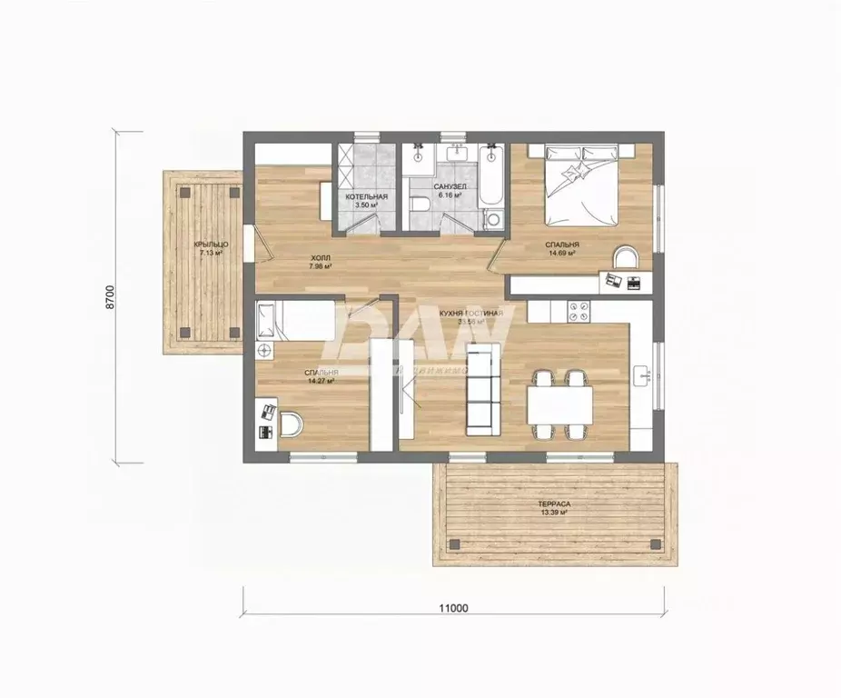 Дом в Челябинская область, Сосновский район, с. Кременкуль, Идиллия ... - Фото 2