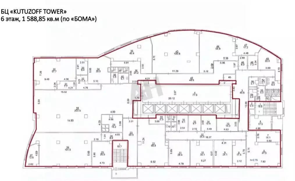 Офис в Москва ул. Ивана Франко, 8 (1589 м) - Фото 1