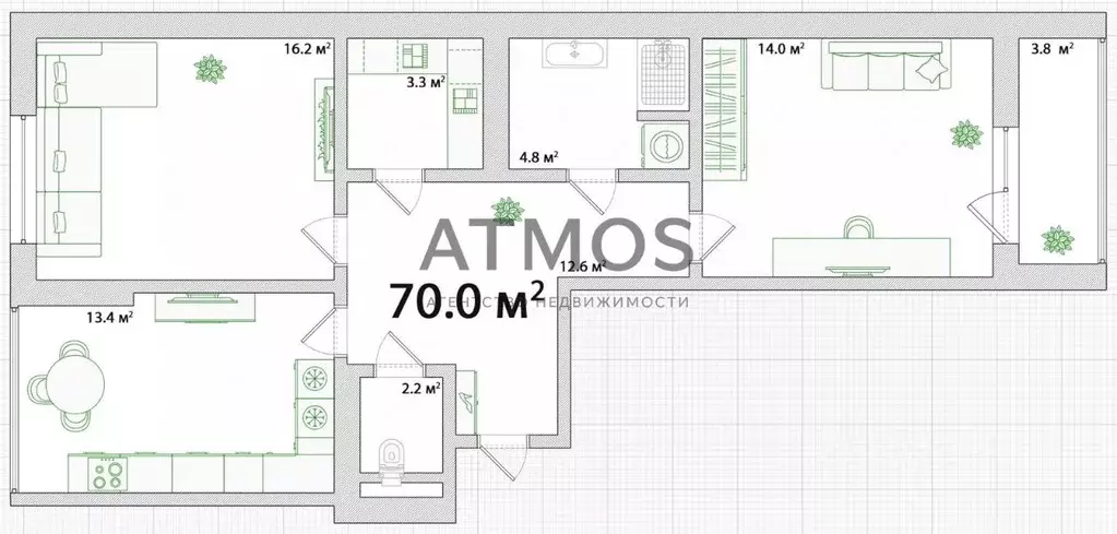 2-к кв. Новосибирская область, Новосибирск Большевистская ул., 110 ... - Фото 2