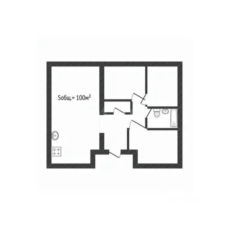 Дом в Брянская область, Брянский район, Отрадненское с/пос, с. ... - Фото 1