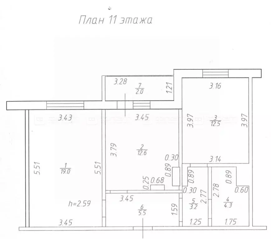 2-к кв. Татарстан, Казань ул. Натана Рахлина, 13к1 (59.1 м) - Фото 1