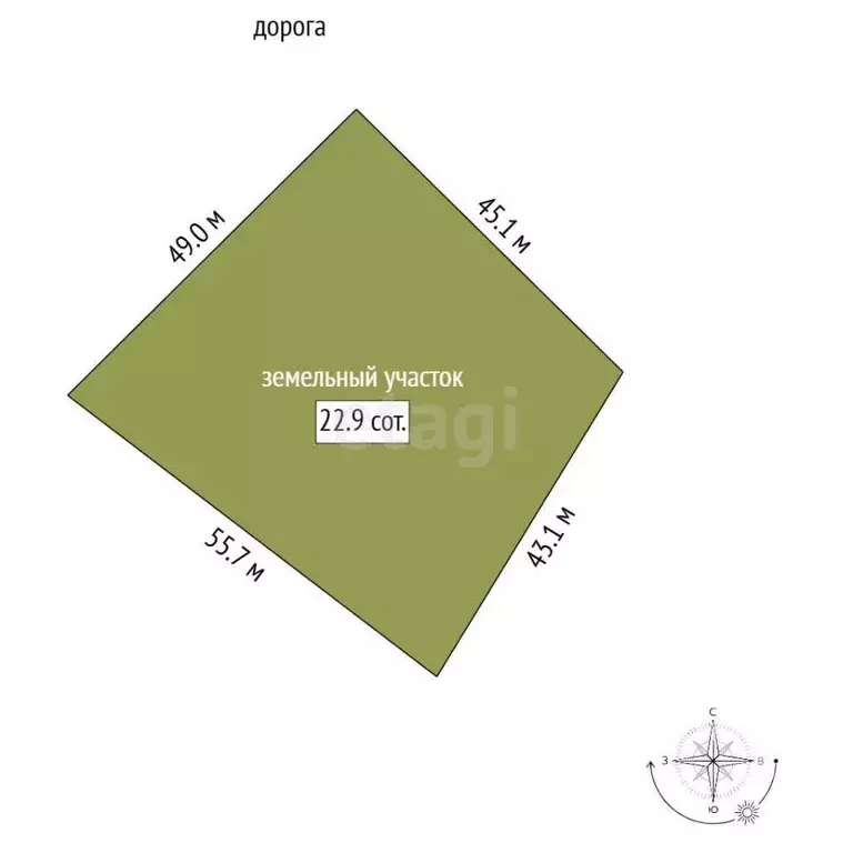 Участок в Омская область, Омский район, Усть-Заостровское с/пос, пос. ... - Фото 2