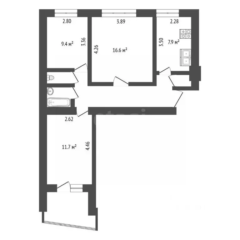 3-к кв. Владимирская область, Ковров ул. Зои Космодемьянской, 1/12 ... - Фото 2