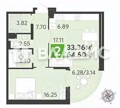1-к кв. Пензенская область, Пенза ул. Глазунова, 10 (67.64 м) - Фото 1