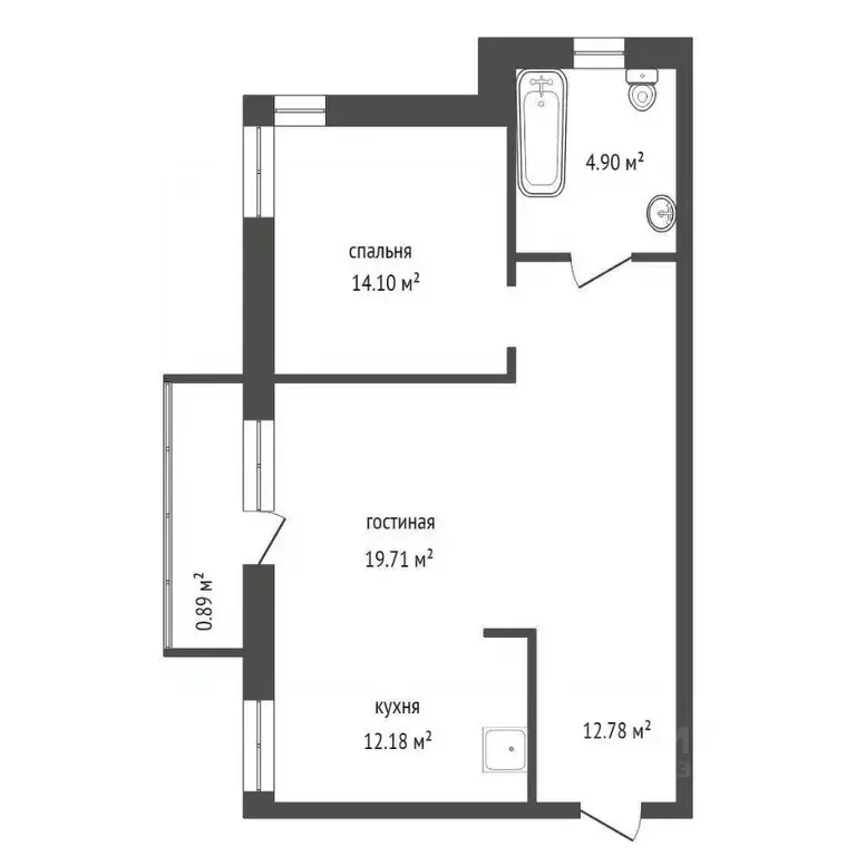 2-к кв. Красноярский край, Красноярск ул. Петра Ломако, 4 (65.4 м) - Фото 2