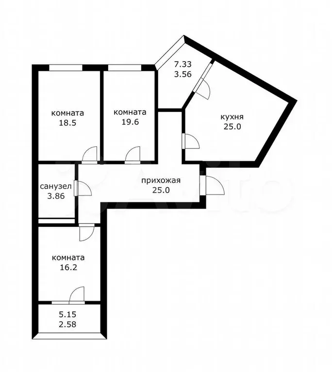3-к. квартира, 120 м, 14/24 эт. - Фото 0