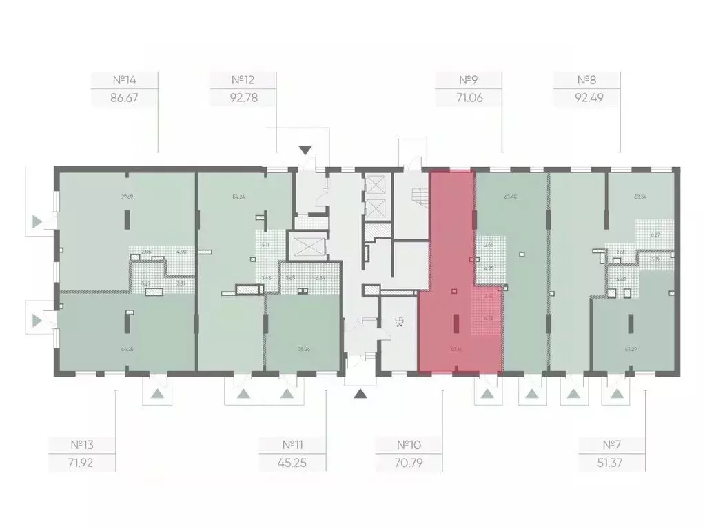 Помещение свободного назначения в Санкт-Петербург Морская миля жилой ... - Фото 2