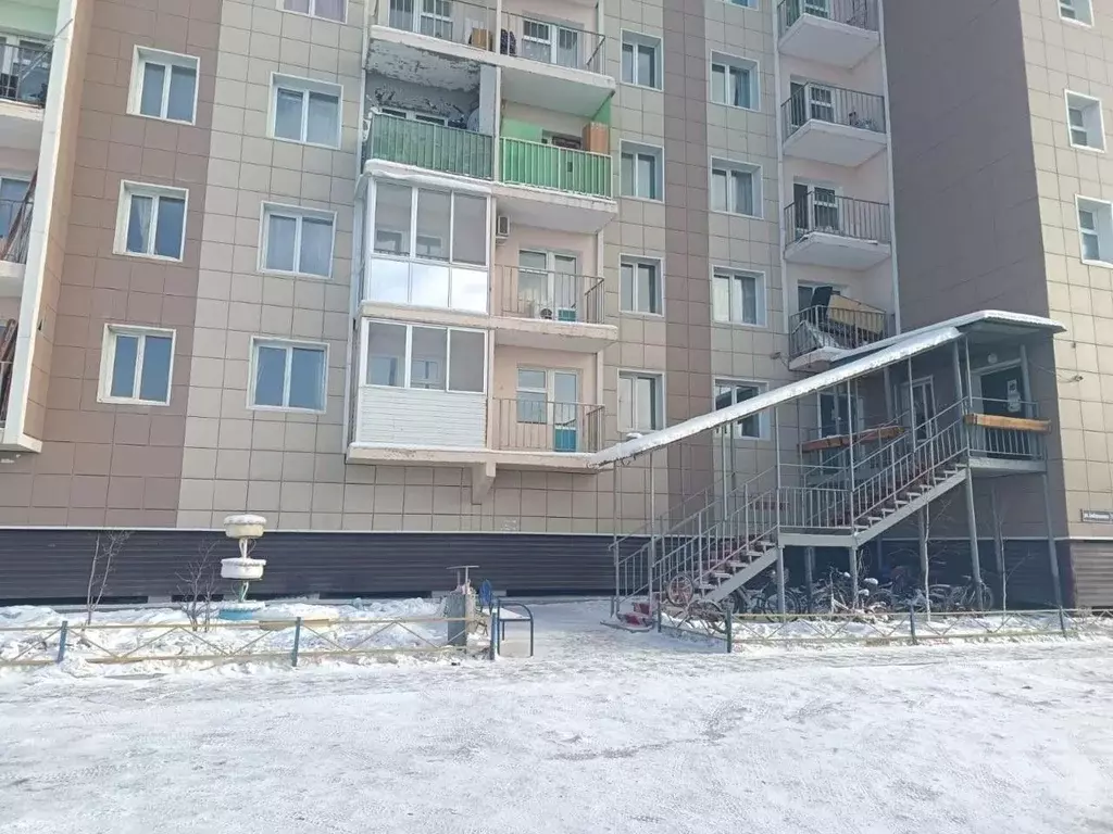 1-к кв. Саха (Якутия), Якутск Загородный кв-л, ул. Бабушкина, 12/3 ... - Фото 1
