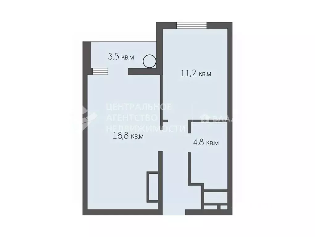 1-к кв. Рязанская область, Рязань ул. Островского, 16 (42.1 м) - Фото 2