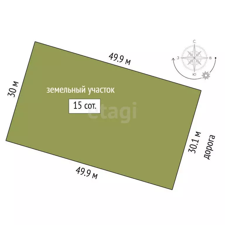 Участок в Тюменский район, село Кулига, микрорайон Кулига-2 (15 м) - Фото 0