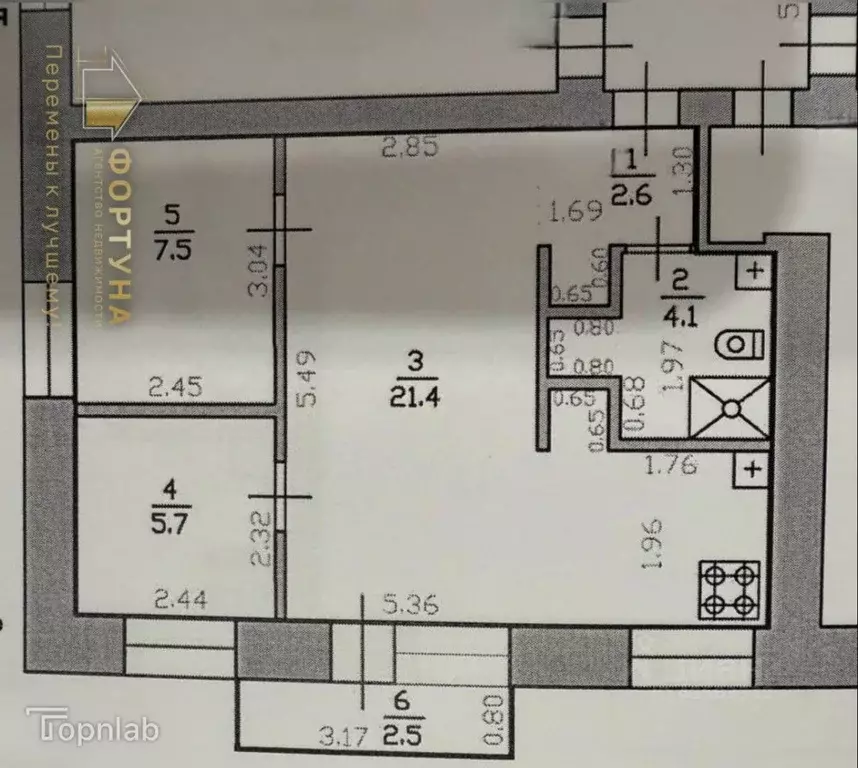 2-к кв. Нижегородская область, Бор ул. Сергея Везломцева, 17 (41.3 м) - Фото 2