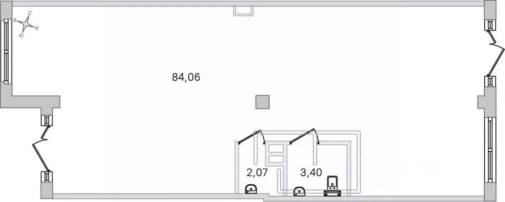 Помещение свободного назначения в Санкт-Петербург, Санкт-Петербург, ... - Фото 1