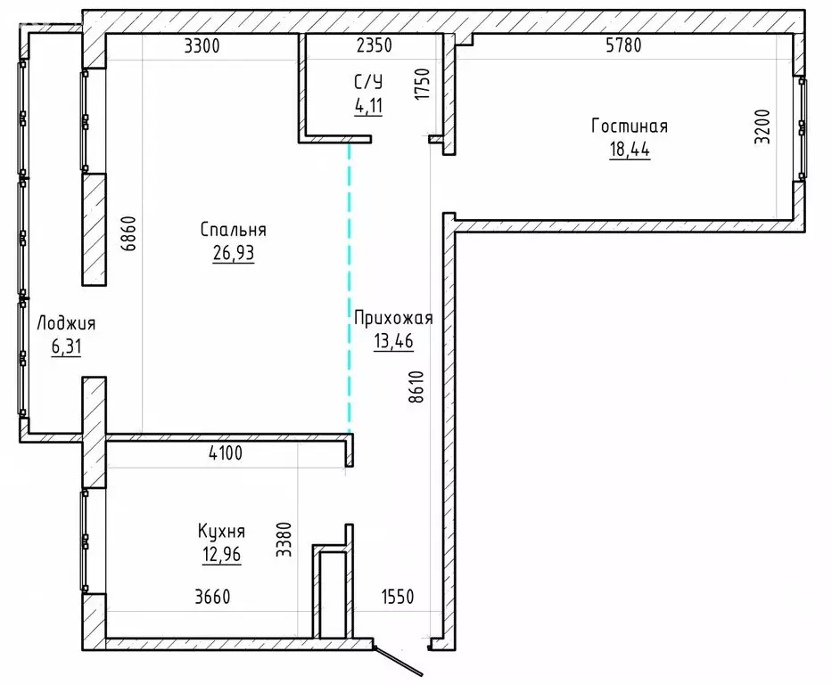 3-комнатная квартира: Нальчик, улица Шарданова, 48к4 (80 м) - Фото 1