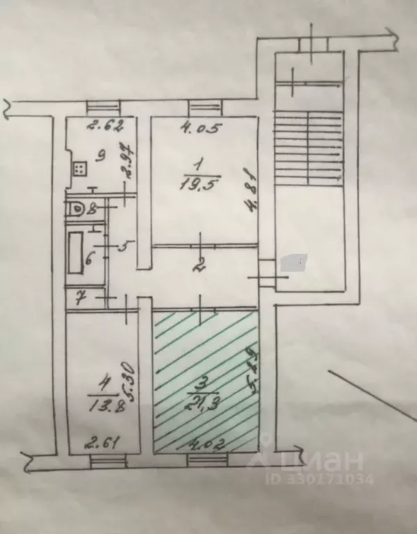 Комната Калужская область, Калуга Московская ул., 255 (21.3 м) - Фото 1
