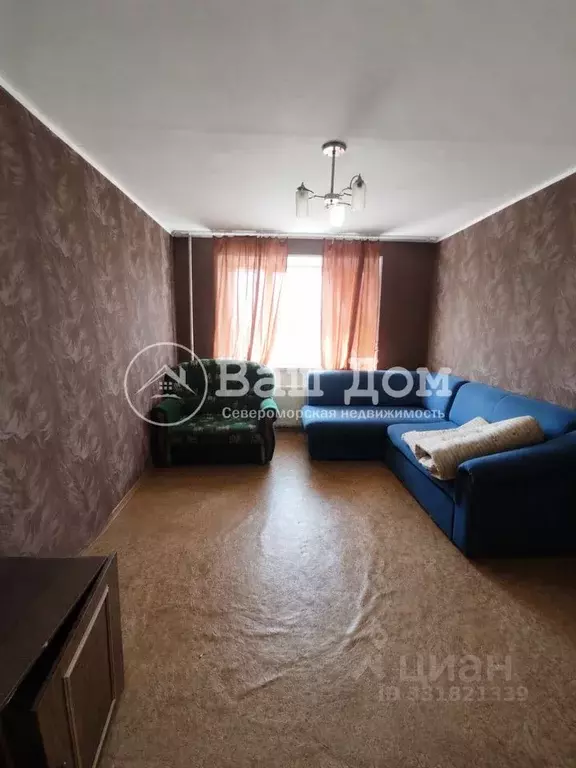 3-к кв. Мурманская область, Североморск ул. Колышкина, 9 (49.4 м) - Фото 1