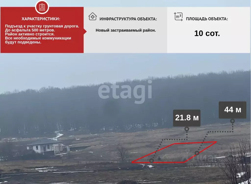 Участок в Белгородская область, Старооскольский городской округ, с. ... - Фото 1