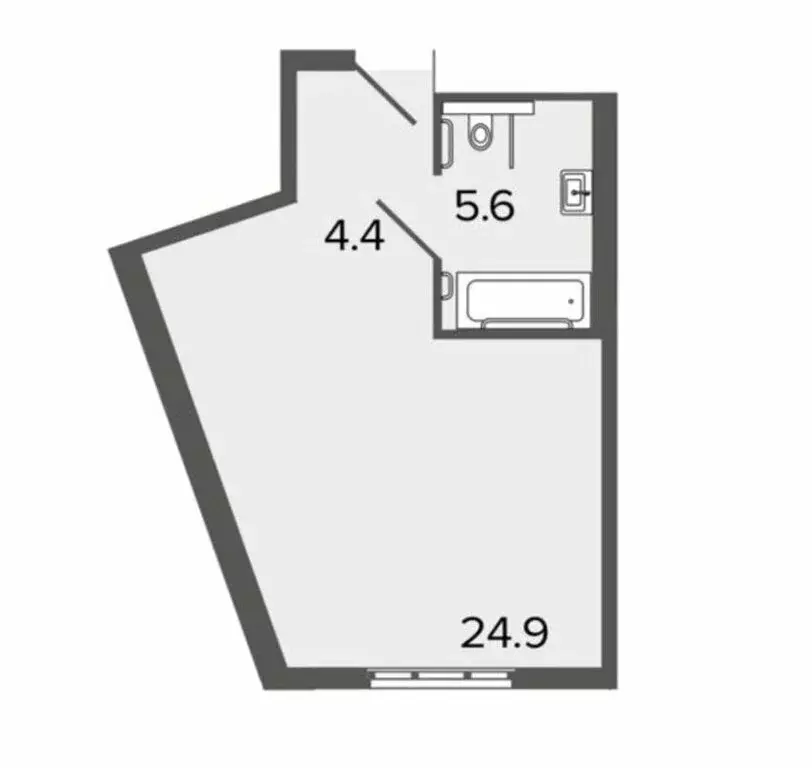 Квартира-студия: Санкт-Петербург, Ташкентская улица, 6к2 (34 м) - Фото 0