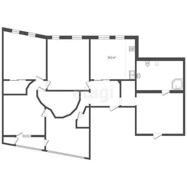 4-к кв. Ростовская область, Ростов-на-Дону Большая Садовая ул., 39А ... - Фото 2