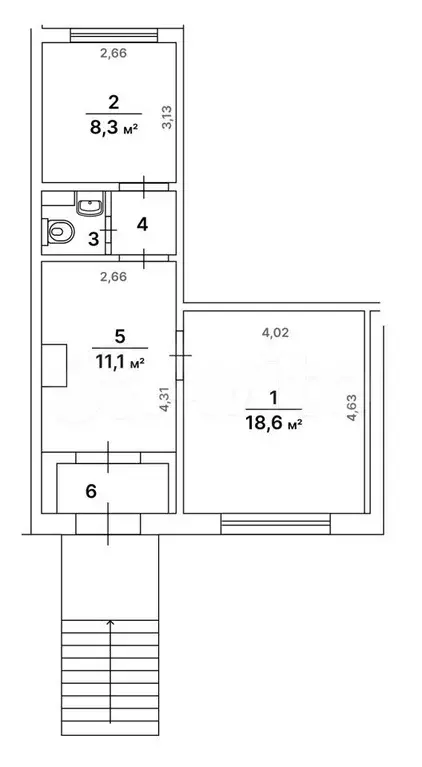 Продажа помещения свободного назначения 44,2м по Чечёрский пр-д, д. 24 - Фото 1