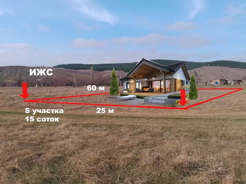 Участок в Крым, Симферопольский район, Трудовское с/пос, с. ... - Фото 0