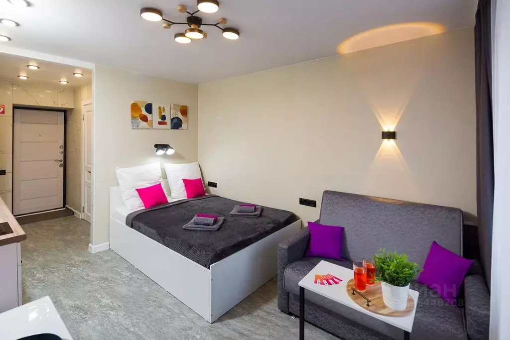 Студия Иркутская область, Иркутск Донская ул., 7 (20.0 м) - Фото 1