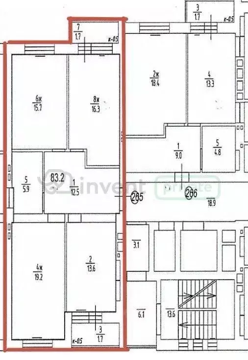 3-к кв. Калининградская область, Калининград ул. Виктора Денисова, 10 ... - Фото 2