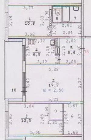 3-к кв. свердловская область, екатеринбург ул. фурманова, 111 (66.3 м) - Фото 1